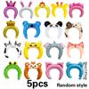 Amazon Transfronterizo Internet Rojo Dibujo Animado Diadema 5 Piezas Globo Película de Aluminio Animal Aleatorio Globo Diadema Fábrica Directa Lote