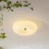Luminária de Teto para Quarto Estilo Creme de Espectro Completo Restaurante Pudim Francês Quarto Infantil Proteção para os Olhos Redonda Vintage Lâmpadas casa