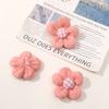 Estilo coreano para niños, hilo de algodón para bebé, flor tejida a crochet, accesorios de flores pequeñas, bricolaje, tocado para niñas, accesorios para el cabello, material para diadema al por mayor