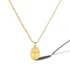 Factory Outlet Nova Moda Europeia e Americana Titanium Steel Cross Collection Ouro banhado a ouro não desbotado em Advanced Clavicle Chain Mulheres
