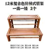 Cesta de bambu trançada antiga estilo antigo cesta de bambu display de vegetais cesta de bambu comercial display de cozinha aberta pá de lixo cesta de chão