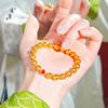 Loja de ouro Jin Yan com pulseira de gato olho de gato olho de gato vermelho de areia dourada pulseira de olho de gato inteligente brilhante pulseira de contas de transferência versátil