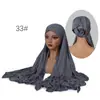 Conjunto de Chapéu Tubo 100% Algodão e Lenço de Cabeça 100% Algodão, Boné Base de Modal, Lenço Longo de Algodão Puro Modal Conjunto de Duas Peças Combinação