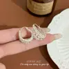 Arete de Encaje Francés Estilo Único de Personalidad Nicho Dulce Moda Lujo Ligero Estilo Único Temperamento Elegante Arete