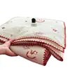 Colcha de Verano Clase A 100% Algodón Puro con Borde de Concha Fair Isle, Colcha de Verano de Algodón Puro con Dibujos Animados para Dormitorio Estudiantil, Colcha Fina para Aire Acondicionado 4