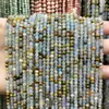 Suministrado directamente por el fabricante: cuentas redondas pequeñas de piedra natural, cuentas de arroz, cristal, turmalina, cuentas redondas de ágata, materiales hechos a mano para DIY, accesorios para pulseras