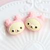 Oso melodía pintado a mano Dulce Conejo Accesorios para manualidades Funda de teléfono de resina de dibujos animados Accesorios para el cabello Accesorios
