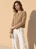 Abrigo de Cachemira Huang Yuxiang Otoño/Invierno 2026, Abrigo Corto Estilo Chanel para Mujeres Petites, Abrigo de Lana para el Trabajo para Mujeres