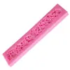 Molde de Silicona Líquida para Collar Largo de Perlas Herramienta para Decoración de Bordes de Pastel Plegable