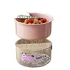 Cesta de Drenaje Multifuncional Hogar Sala de Estar Bol para Frutas Plástico Engrosado Filtro de Cocina Lavado de Verduras Cubo para Agua Cesta para Lavar Verduras
