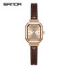 Sanda Nuevo Reloj de Cuarzo para Mujer con Segundero Moda y Sencillo Reloj Romano para Mujer Correa de Acero Resistente al Agua para Exteriores Reloj de Cuarzo