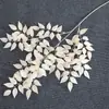 Simulación de Hoja de Lingxiao Planta Verde Flor de Boda Material Flor de Boda Auditorio de Boda Árbol de Banyan Suave Hoja Flor de Seda Fila de Flores del Bosque Flor Decorativa