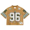 Jerseys de aficionado retro americano personalizados transfronterizos, jerseys de aficionado estilo celebridad, jerseys conmemorativos con impresión por transferencia de calor y bordado