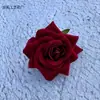 Veludo Simulado Cabeça de Flor Rosa de Canto Flor de Rosa para Casamento Arranjo Floral Parede de Flores Decoração Paisagismo Atacado Flores Artificiais Falsas