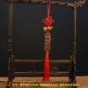 Latão Tampa Aberta Cobre Cabaça Tecida Cinco Imperadores Pingente de Dinheiro Cobre Dinheiro Pingente Porta e Porta Pendente Pendurando Decoração Casa Artesanato