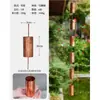 Cadena de Lluvia de Tubo de Bambú de Acero Inoxidable para Patio de Villa Cadena Guía de Agua para Aleros Japoneses Cadena de Lluvia de Drenaje para Casa de Huéspedes Bajante de Canalón