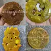 Estilo Antigo Jade Token Decorativo Ornamento Artesanato Escultura em Jade Pingente de Cintura Relevo Jade Oito Trigramas Pingente de Dragão