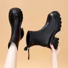Botas Martin de cuero suave para mujer, nueva colección otoño/invierno 2026, cómodas y no cansan, de suela gruesa, que aumentan la altura, estilo Chelsea, con cremallera trasera, botines de moda