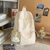 Mochila Escolar para Estudiante Universitario Estilo Coreano Ins Simple Cuadros Mochila para Estudiante de Secundaria Mochila Casual de Moda