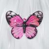 Simulação de pintura a óleo Borboleta 3d diy pendurado buraco roupas caso de telefone epóxi gancho de cabelo material de transferência acessórios contas soltas