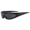 Gafas de Sol Deportivas Cortavientos para Ciclismo Estilo Europeo y Americano para Mujer, Gafas de Sol Personalizadas Y2K Milenio para Hombre, Gafas de Sol Estilo Hip-Hop Urbano con Protección Solar