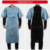 Ropa Protectora de Cuero de Vaca Resistente al Desgaste, Aislante al Calor, Anti-Quemaduras y de Alta Temperatura para Soldador, Delantal de Soldador con Vestimenta Inversa, Ropa de Trabajo para Soldadura por Arco de Argón