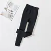 Leggings de invierno para niños de alta elasticidad, nuevo para otoño, con rayas verticales, protección catiónica en la cintura, ropa exterior elegante, con pies, venta al por mayor de fábrica