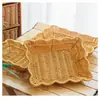 Cesta de petiscos em imitação de rattan para batatas fritas, amendoim, melão e sementes. Ideal para armazenar lanches, frutas e legumes.