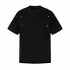 2026 Verano Nuevo Moda Masculina Marca de Tendencia Versátil Diseño de Remaches Camiseta de Manga Corta Top Casual Estilo Sencillo