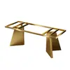 Soporte de Pata de Mesa de Lujo Ligero, Pata de Mesa de Piedra de Lujo, Base de Mesa de Comedor de Acero Inoxidable, Base de Mesa de Café de Pizarra, Pata de Escritorio de Oficina de Mármol