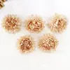 Cabezas de Flores de Hortensia y Crisantemo Simuladas DIY Corona Hecha a Mano Tocado Accesorios para el Cabello Materiales Decoración de Boda Fondo de Pared de Flores Arreglo