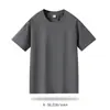 Camiseta de Enfriamiento con Tecnología Negra Sorona de 210g, Holgada y Transpirable, Camisa Cultural de Color Sólido con Cuello Redondo, Manga Corta, Logotipo Impreso Personalizado