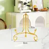 Soporte para Platos Exhibidor Estante para Platos Soporte para Platos Estante de Soporte Hierro Colgante de Platos Exhibidor Decorativo Estante de Exhibición para el Hogar Base para Marco de Fotos