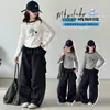 Conjunto de Top con Estampado de Dibujos Animados y Pantalones Anchos para Niñas, Atuendo Casual de Moda 2026 para Niños Mayores