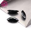 Circón negro de color AAA, gema de 1,5 x 3 a 8 x 16 mm, stock al por mayor, calidad estable, se puede incrustar con cera