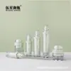 Materiales de Empaque de Relleno Personalizados para Cosméticos PETG Bomba de Presión Set de Esencia de Emulsión de Agua Crema Facial Crema para Ojos Botella de Plástico para Reempaque