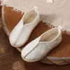 Zapatos Hanfu para Niños, Zapatos Tradicionales Chinos de Tela Estilo Pekín, Zapatos de Disfraz Antiguo para Estudiantes de Primaria, Zapatos Bordados para Niños de Primavera y Otoño, Verano