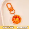 Chaveiro de resina de pastel de nata fofo para bolsa de estudante, acessórios DIY, chaveiro de comida simulada, pingente de brinquedo, pequeno presente
