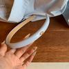 Diadema para el cabello de niña coreana Diadema de piel sintética Lavado facial Peinado de alta gama Accesorios para el cabello Tocado Versátil Estilo occidental Moda