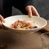 Prato Branco para Sopa Sensível à Luz, Prato Branco de Alta Qualidade, Prato de Jantar Doméstico, Prato Redondo, Louça Cerâmica Comercial, Prato de Jantar, Prato