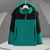 Roupa de trabalho para exterior à prova de vento e água, jaqueta de algodão com enchimento integrada para outono e inverno, roupa de montanhismo à prova de frio com logotipo personalizado