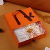 Novo Orange Bow Gaveta Caixa de Presente Batom Cosmético Acompanhando Presente Embalagem Caixa Vazia Caixa de Presente Atacado