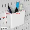 Prateleira de armazenamento modular para banheiro em painel perfurado, sem necessidade de furar, painel de armazenamento montado na parede para o banheiro, montagem livre