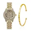 Explosiones de Comercio Exterior Moda Patrón Romano Diamante Reloj de Pulsera para Mujer Reloj de Pulsera de Cuarzo Brazalete Reloj de Pulsera para Mujer Fabricantes en stock