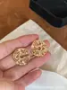 Pendientes de Zirconia con Encaje de Hielo Triturado Estilo Vintage de Lujo Ligero, Pendientes Huecos Artísticos Retro de Gama Alta Elegantes para Mujer
