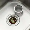 Colador de Fregadero de Cocina Grueso Práctico Universal Drenaje de Fregadero de Acero Inoxidable Malla de Drenaje de Fregadero Anti-Obstrucción