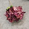 Hortênsia flor artificial lado torrado lado queimado único pirulito Hortênsia flor de seda artificial atacado fabricantes