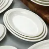 Prato de Peixe Cozido no Vapor, Louça Oval de Melamina, Prato de Arroz, Restaurante de Cantina, Loja de Fondue e Churrasco, Prato de Carnes Frias, Atacado para Catering