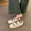 4cm de Altura Oculta Estilo Coreano Retrô Bolinhas Quadrado Mary Janes Baixos Sapatilhas Outono Inicial Sapatos Femininos Franceses