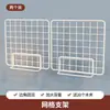 Expositor de balcão em grade porta-objetos de mesa prateleira de armazenamento rede de ferro branca prateleira de armazenamento decorativa prateleira de exposição de trabalhos de jardim de infância